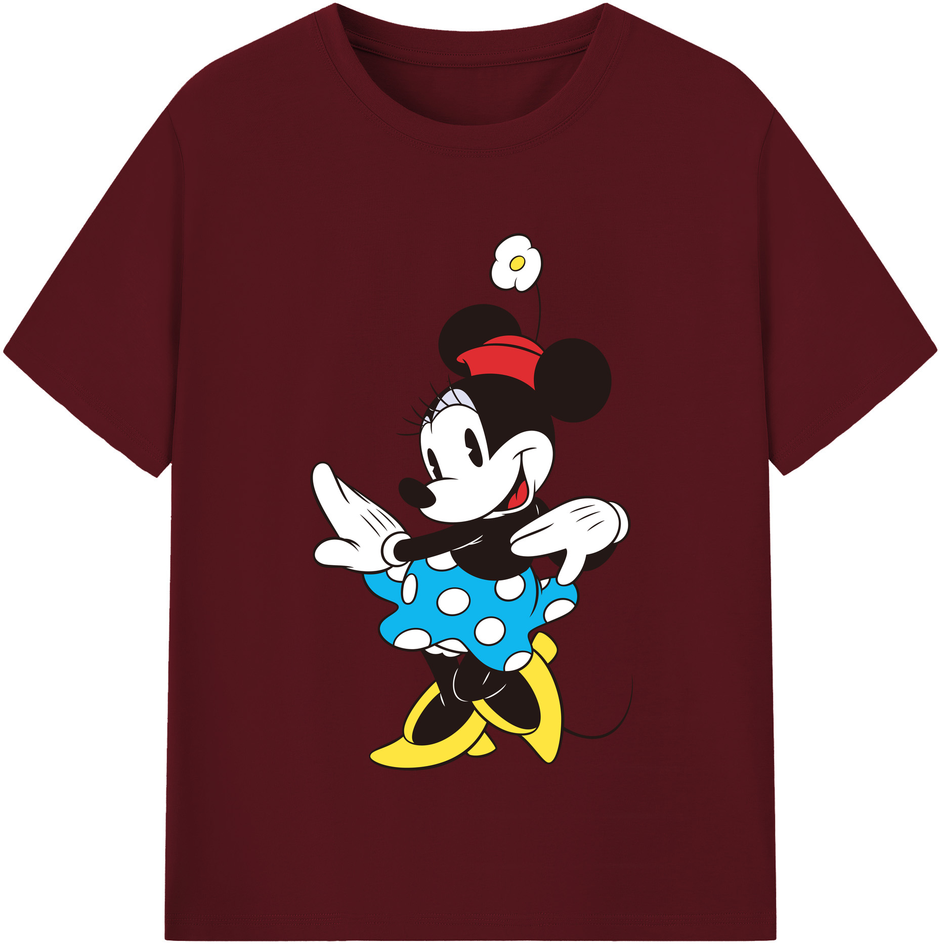 （画像用） ミッキーマウス Mickey Mouse 綿100％半袖Tシャツ（フロントプリント）